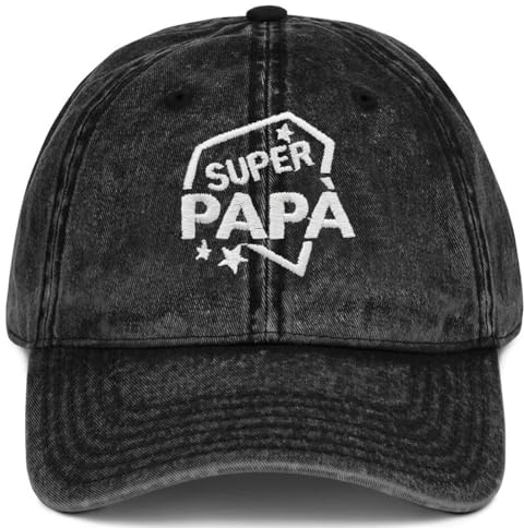 QZOSZ Cappello Uomo con Visiera, Berretto da Baseball Personalizzato Cappellino con Ricamo Super papà Regali Divertenti Uomo, Cappello Baseball Idee Regalo Festa del papà Nonno Natale Compleanno