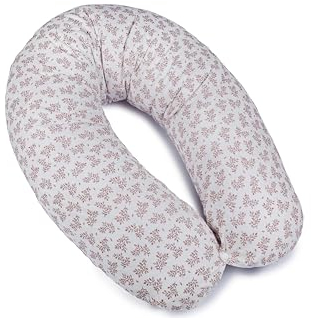 Ceba Baby® Stillkissen - Lagerungskissen für Babys - Schwangerschaftskissen aus 100% Baumwolle - XXL groß Seitenschläferkissen - 190 cm - Öko-Tex Standard 100 - Hoya