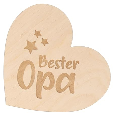 Spruchreif | Kleines Deko-Holzherz zum Aufstellen| Geschenk Opa | Vatertag
