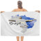 CustonCares Brasilien Strandtücher, weich, sanddicht, sandfrei, Badetuch, lustiges Stadtbild und Wahrzeichen-Druck, Pool-Handtuch, 78,9 x 130,9 cm, für Erwachsene, Männer und Frauen