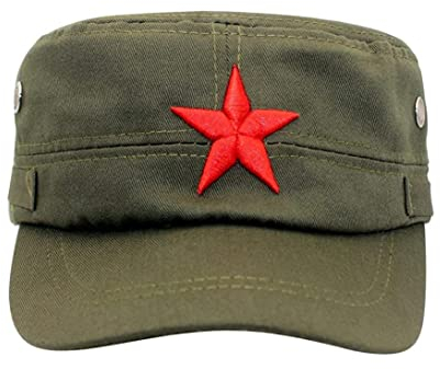Lawnrden Baseball Mütze Red Star Army Cap Vintage Men Flat Top Cooler Hut,