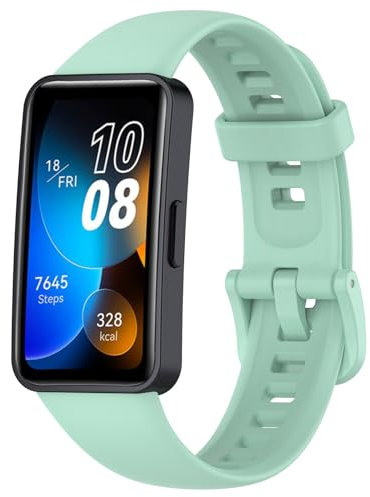 SUGARJAR Silikon Armband Kompatibel mit Huawei Band 8/9/10,Weich Sport Ersatzarmband für für Damen Herren