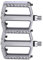 Beleuchtete Pedale, flaches Aluminium- , LED-Licht, wiederaufladbar, für Straße, Berge, Dreirad