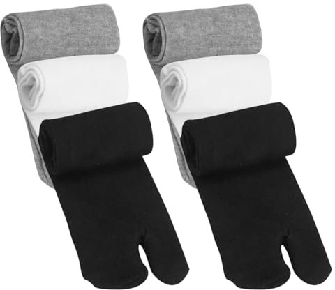 UILYNIU 6 Paia Calzini Infradito Donna, Calzini Antiscivolo, Calzini con Dita Separate, Corsa Calzini, Calzini Unisex Donna Uomo, Calzini per Sport, Running, Lavoro, Casa, Outdoor (Multicolore)