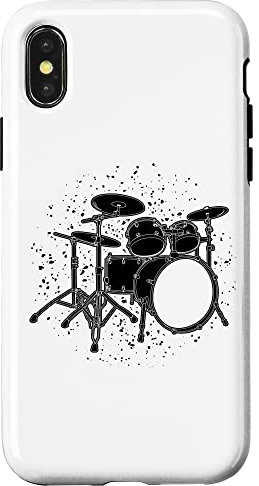 Coque pour iPhone X/XS Batterie Musique Band Trap Set