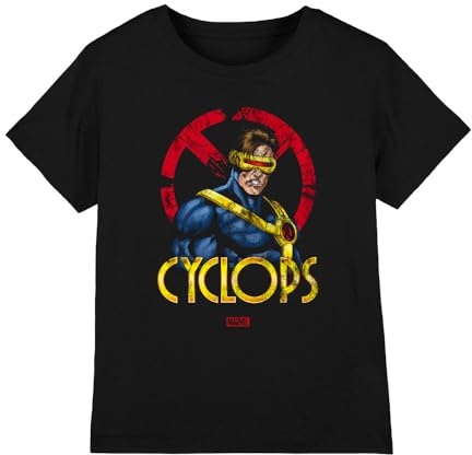 Marvel Boy's X-Men Cyclops Logo Unisex Kids T Shirt T-Shirt