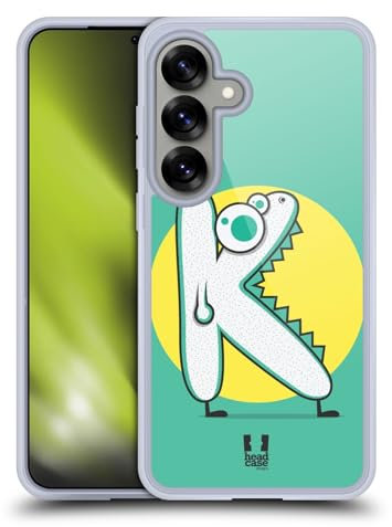 Head Case Designs Großer Mund K Alphabet Monster Gelhülle [Militärischer Schutzgrad] Kompatibel Mit Samsung Galaxy S25 Und Kompatibel Mit MagSafe