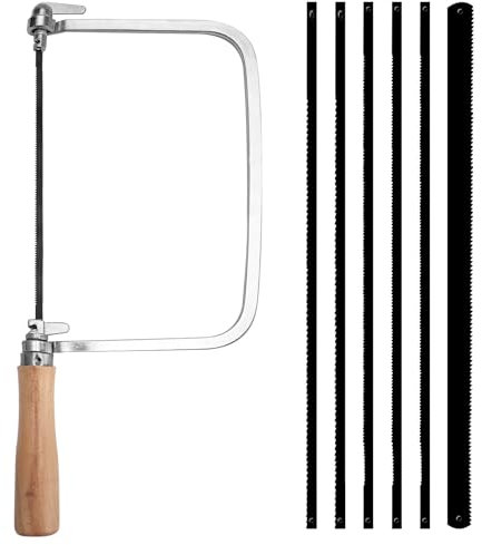 ZMDMAH Lot de 7 scie a chantourner (14/18/24 dents), scie à chantourner, scie a metaux,bocfil, scie modelisme, scie chantourner, scie à chantourner manuelle