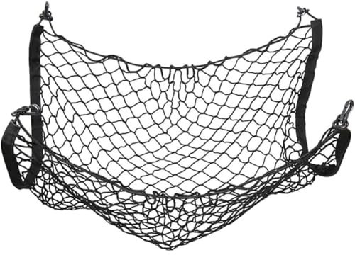 JUNJIKAIDAN Gepäcknetz Auto für Skoda Fabia 2007-2022, Kofferraumnetz Elastisches Kofferraum Netz Aufbewahrungsnetz Ladungssicherung Netztasche Zubehör,A/Single-Layer Flat net- C/70x70