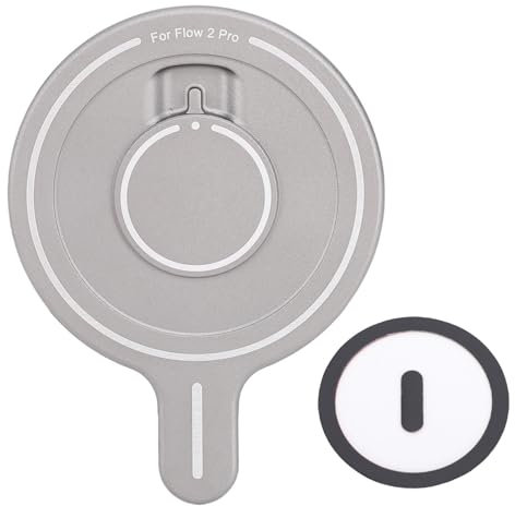 Plyisty Magnetic Phone Mount for Flow Pro 2 Smartphone Gimbal Stabilizer, Magnetic Mount Adapter with Ring for 12 to 15 Series Cell Phones