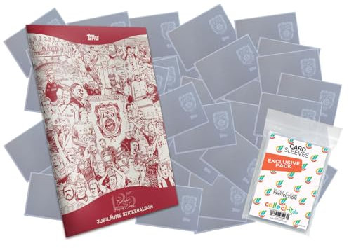 Bundle mit FC Bayern München - 125 Jahre - Sammelsticker - Komplettsatz + Album + exklusive collect-it Hüllen