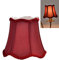 3er Set Stoff Lampenschirm E14 / E27 Modern Minimalist Clip On Light Shade für Tischlampe Candle Chandelier Light Wandleuchte (Rot)
