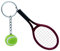 VALICLUD Mini Tennis Racket Schlüsselanhänger Material Leicht Und Tragbar Für Sportliebhaber Zufällige Farben