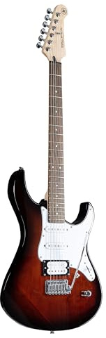 Yamaha Pacifica 112V Hochwertige E-Gitarre in elegantem Design für Einsteiger und Fortgeschrittene, mit 2 online Gitarrenstunden bei einem Lehrer der Yamaha Music School, in Old Violine Sunburst