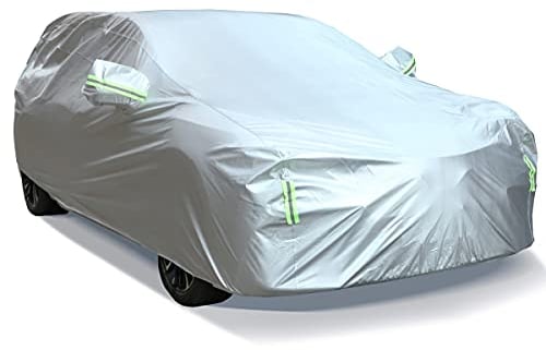 BEXITA Bache Voiture SUV Exterieur Bâche Automobile Housse de véhicule Universelle Étanche Anti-Rayures Protection UV Durable pour SUV (jusqu'à 485 cm)