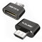 Abrity Micro USB OTG to USB Adapter A Micro USB Male OTG to USB Female A Adapter USB On The Go Adapter (Black)