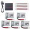 5PCS 3.7V 220mAh Hochleistungs-Lipokku mit 5in1 Ladegerät für E010 E010C E011 E011C E013 GoolRC T36 NINHUI NH010 F36 H36 HS210 SANROCK GD65A ATOYX AT-66 Quadcopter RC Drohne Batterie