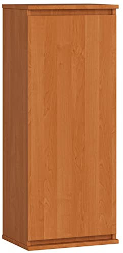 ADGO CLP Vitrine, Hängeschrank 40x99x30cm, Wohnzimmerschrank, Schrank mit Regalen, Wandschrank, Hängeschrank, Hängepostenschrank, Schrankpfosten, Vitrinenschrank, Hängevitrine (W40, Erle)