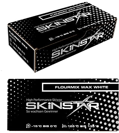 SkinStar Hydrocarbon Racing Fluormix Skiwax Langlauf Wachs Fluor Wax White 125g