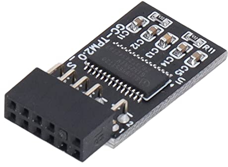 TPM 2.0 Modul LPC SPI 12 Pin Remote Card Encryption Security Board, Zubehör Kompatibel mit Plattformschutzmodul Z590 H570 Q570 B560