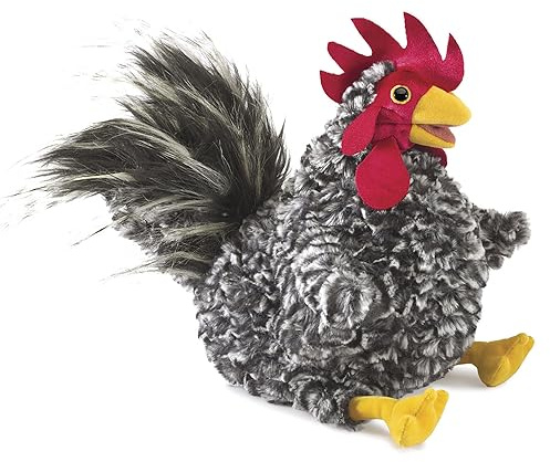 Folkmanis Puppets Barred Rock Rooster/Hahn, bunt