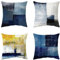 Kissenbezug 20x20cm Blaue Zusammenfassung kissenbezüge 4er-Set,Samt Doppelseitige Kissenbezüge mit Unsichtbarem Reißverschluss Dekokissen Wurfkissenbezug Quadratische Sofa Kissenbezug Home Decor YG-88