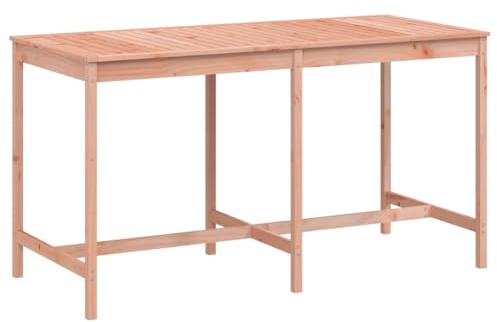 vidaXL Gartentisch, Bartisch Holzrahmen, Stehtisch für Garten Terrasse, Holztisch Bistrotisch Partytisch, 203,5x90x110cm Massivholz Douglasie