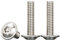 Drenky Tornillos de Cabeza Alomada con Brida,M6x30mm Tornillos Hexagonal Acero Inoxidable A2 V2A Tornillo a Máquina pour Les Connexions Mécaniques,20 Piezas