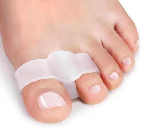 12 stycken tåspridare i silikon för Hallux valgus gel tåkorrigering, tåseparator korrigering, silikon tåspridare för fotknän och överlappande tår