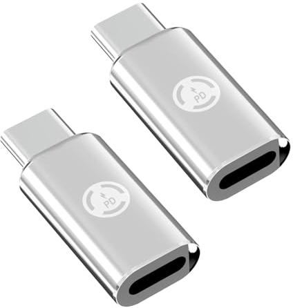 AOUZOVLI 2pcs USB C Auf Lightning Adapter to USB C Zu Lightning Adapter USB-C Auf Adapter Lightning Auf USB C to USB C Zu Lightning Adapter USB-C Auf Adapter Lightning Auf USB C
