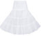 Wikoan Petticoat Unterrock Damen Kurz Reifrock Underskirt Crinoline Rockabilly Rock für Abschlussball Abend Brautkleid Weiß S
