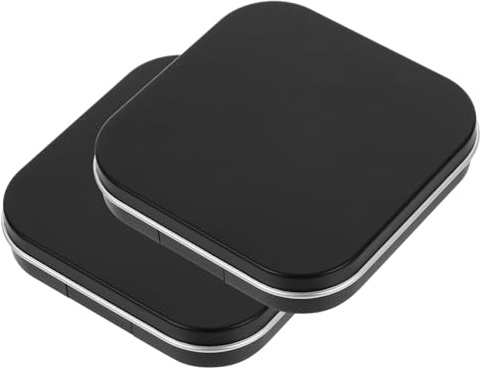 Schwarz Magnetische Lidschatten Palette, 2 Stück Leer für Augen Make Up