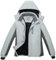 OutPro Herren Skijacke Winterjacke Warme FleecejackeWasserdicht Winddicht Funktions Baumwolljacke Winterjacke Outdoor Wandern Tiefes Berggrau,S