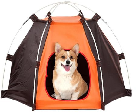 Outdoor Große Hundezelte - Camping Outdoor Hundezelt Polyester, Faltbare Camping Hundezelte | Wasserdichte Outdoor Hundezelte für Indoor, Outdoor, Rasen, Garten, Haus