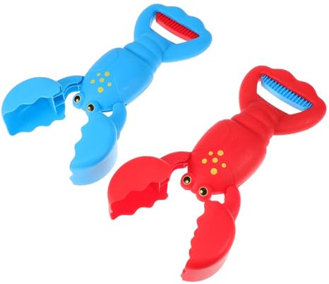 Vaguelly 2 Stück Kinder Schneejacke Der Hummer Spielzeug Outdoor Spielset Sandbagger Spielzeug Sandbagger Strand Sandspielzeug Quetschgreifer Spielzeug Hummer Sandgräber