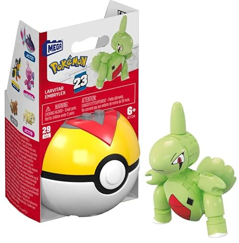 Los Entrenadores Pokémon se divertirán al máximo con esta figura armable de Larvitar