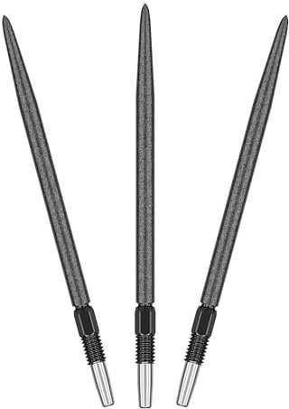 Target Darts Swiss Point SLK Luke Littler Dartspitzen (3er Pack Spitzen) 42MM - Schwarz| Raue strukturierte Dartspitzen, Ersatz Steeldarts-Spitzen, Professionelles Dart Zubehör