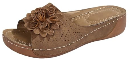 Ciabatte Donna Ortopediche Estive Pantofole Zeppa Comodi Antiscivolo Ciabatte Per Fascite Plantare Leggeri Aperte Sandalo Basse Infradito Mare Piscina Eleganti Scarpe Estive Casa Moda Offerta