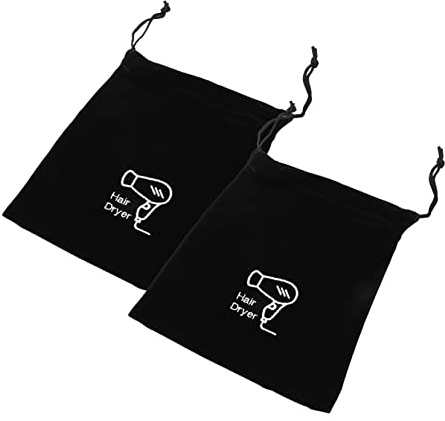 VICASKY 5 Ensembles Sac De Rangement Sèche Cheveux Imperméable Noir Pochette Résistante Pour Sèche Cheveux Pour Voyage Et Salle De Bain 2 Pièces * 5