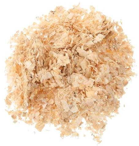 IMIKEYA Litière pour Hamster Absorbante D'odeurs en Copeaux de Bois Naturel 500g, Tapis Confortable pour Petits Animaux comme Lapins et Furets