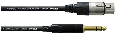 CORDIAL Câble audio jack stéréo / XLR femelle - 30 cm