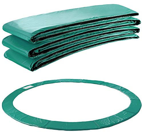 Arebos Trampolin Randabdeckung Federschutz Ø 396 cm | Trampolin Randschutz | Trampolinzubehör aus PVC und PE | Reißfest | Federabdeckung 100% UV-beständig & wasserabweisend | Grün