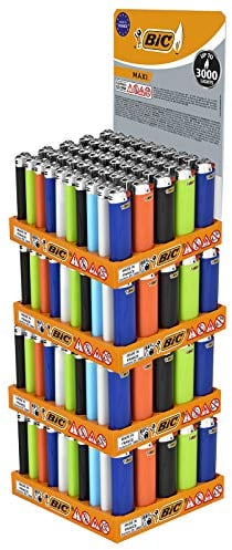 BIC Maxi Flint - Feuerzeuge in verschiedenen Farben, 200 Feuerzeuge
