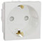 Base Enchufe Schuko 2P+T Blanco Polar Nu303718 de Schneider Electric, Gris