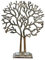 Schmuckbaum Schmuckständer Schmuckhalter Lebensbaum Dekobaum Aluminium Silber - Schmuck Baum für Ringe, Ketten und Armbänder - 38 cm