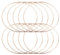 Healifty 10pcs Metallringe Creolen Makramee Ringe Metall Dreamcatcher Ringe Creolen für DIY Handwerk Traumfänger 120mm