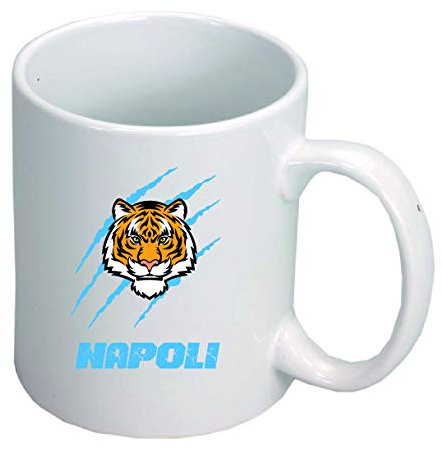 Typolitografie Ghisleri 2 Tassen Tiger Napoli 230 ml für Spülmaschine oder Mikrowelle