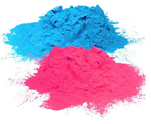 Poudre colorée bleue et rose pour révéler le sexe et dévitrage de voiture (500 g chacune)
