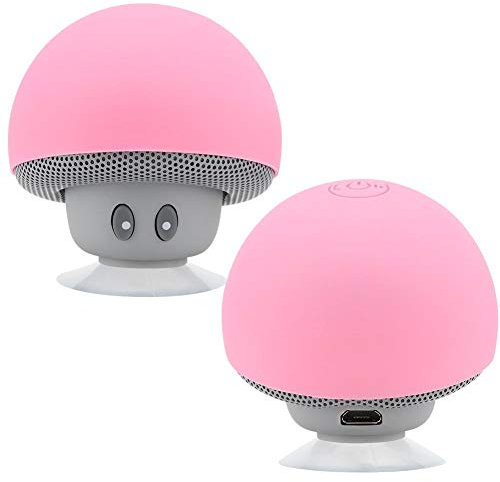 200mA Music Speaker, Portable Noise Reduction Cute Mushroom Appearance Wireless Speaker, for Families