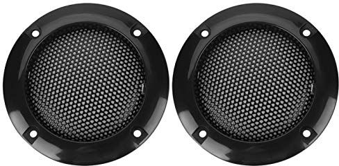 Archuu Pièces de Haut-Parleur Automatique de 2 Pouces Subwoofer Audio de Voiture, Audio de Voiture Subwoofer en métal Grille de Haut-Parleur Grilles de Protection (Noir)
